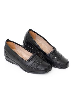 کفش کژوال مشکی زنانه چرم مصنوعی کد 194090572
