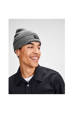 کلاه پشمی طوسی مردانه Jack & Jones - کد 194505251