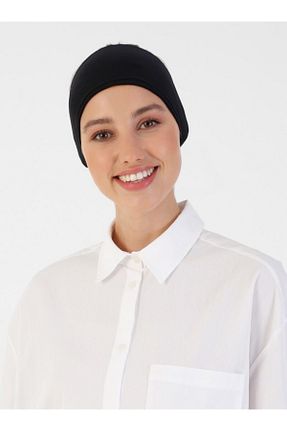 کلاه شنای حجاب مشکی زنانه Ecardin - کد 195403769