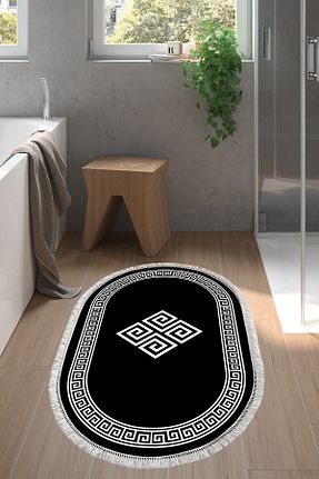 فرش مشکی زیره ضد لغزش Alanur Home - کد 195923411