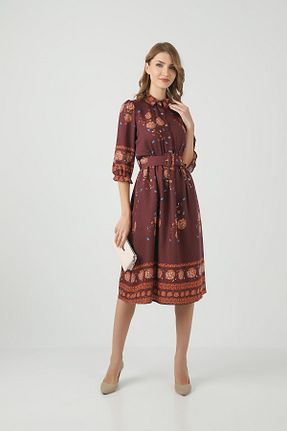 لباس زرشکی زنانه بافتنی Swass - کد 196383691