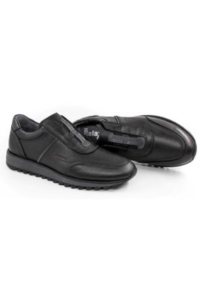 کفش کژوال مشکی مردانه چرم طبیعی پاشنه کوتاه ( 4 - 1 cm ) پاشنه ساده کد 147894007