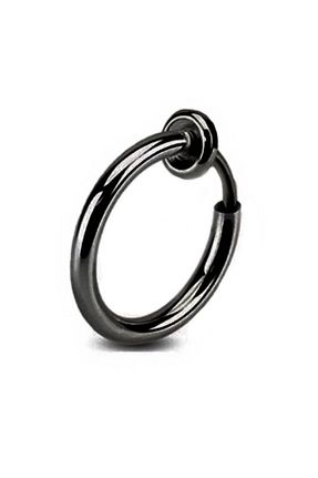 گوشواره استیل (فولاد) مشکی زنانه استیل ضد زنگ The Collection - کد 196602448