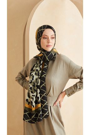 شال خاکی زنانه Medine İpeği Cardion - کد 197120598