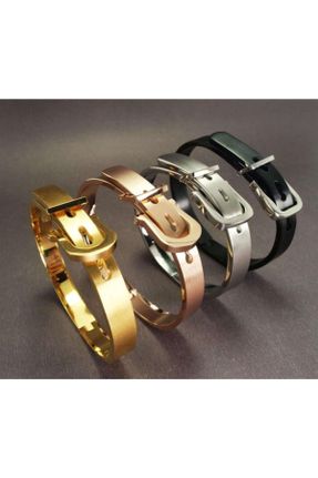 دستبند استیل سفید زنانه فولاد ( استیل ) کد 196581375