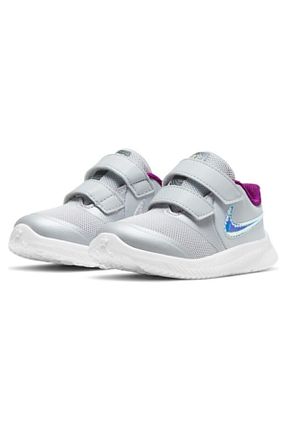 کفش پیاده روی طوسی بچه گانه پارچه ای Nike - کد 195325662