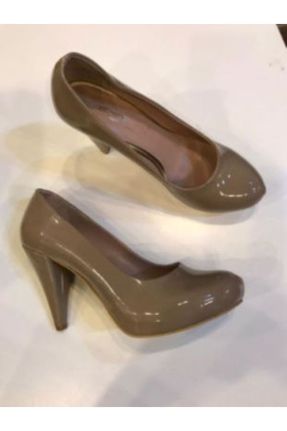 کفش پاشنه بلند کلاسیک قهوه ای زنانه چرم مصنوعی پاشنه نازک پاشنه بلند ( +10 cm) کد 198977081