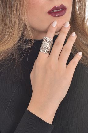 انگشتر جواهر زنانه زیرکن LABALABA - کد 3809271