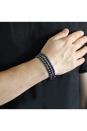 دستبند جواهر نارنجی زنانه سنگ طبیعی Tesbihane - کد 62890912