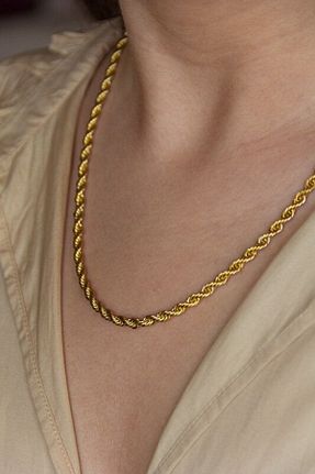 گردنبند جواهر طلائی زنانه روکش طلا KOBA - کد 63121492