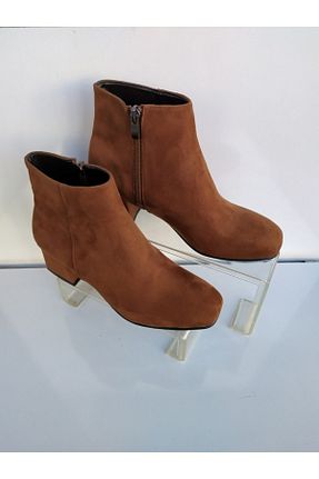 چکمه قهوه ای زنانه چرم مصنوعی moss moda - کد 63806957