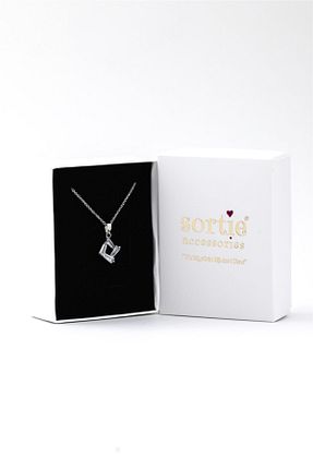 گردنبند جواهر زنانه زیرکن Sortie Aksesuar - کد 50378853