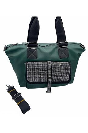 کیف دوشی سبز زنانه چرم مصنوعی VİCTORİA POLO - کد 64607411