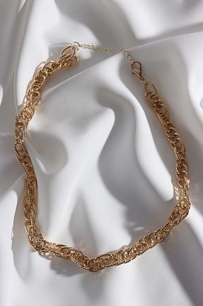 گردنبند جواهر طلائی زنانه روکش طلا Süspüs Accessories - کد 199485330