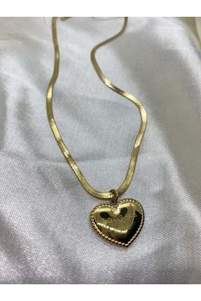 گردنبند استیل ( فولاد ) طلائی زنانه استیل (فولاد) THE NOURA - کد 199638273