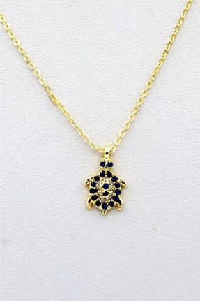 گردنبند جواهر طلائی زنانه استیل ضد زنگ کد 372013817