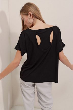 بلوز مشکی زنانه ساده AQE FASHION - کد 200405965