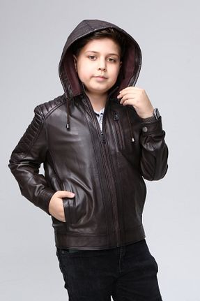 کاپشن قهوه ای بچه گانه رگولار CE-YIL - کد 200116852