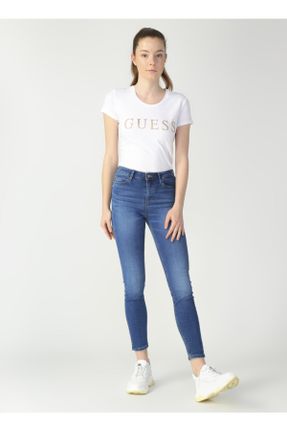 شلوار جین آبی زنانه پاچه لوله ای جین استاندارد کد 201899071