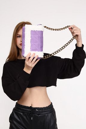 کیف دستی بنفش زنانه سایز متوسط Çantacımstore - کد 199612760