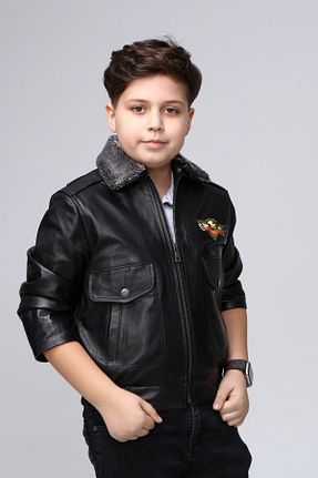 کاپشن مشکی بچه گانه رگولار CE-YIL - کد 200126502