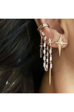 گوشواره نقره صورتی زنانه 925 عیار CAKA TAKI - کد 177073774