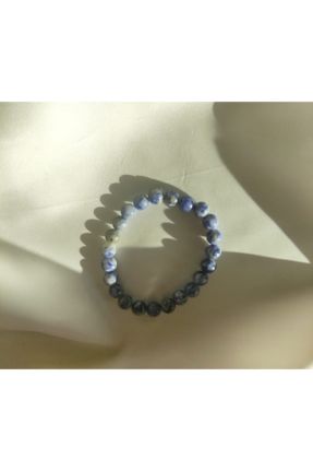 دستبند جواهر آبی زنانه کد 202203936