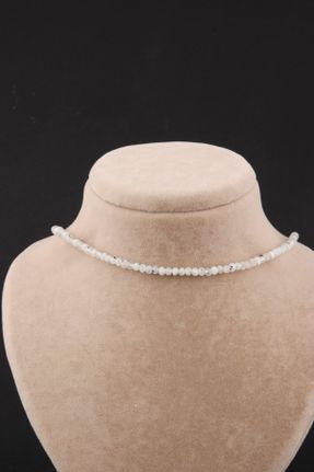 گردنبند جواهر سفید زنانه کد 202960618