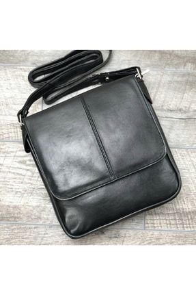 کیف پستچی مشکی زنانه چرم خالص Deribag - کد 202716905