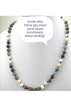 گردنبند جواهر نارنجی زنانه سنگ طبیعی OSMANLI DEĞERLİ TAŞ - کد 94775029