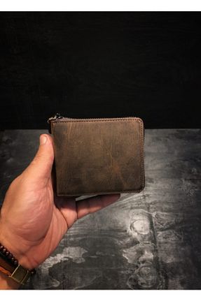 کیف پول قهوه ای مردانه ابعاد کوچک Niki Leather - کد 105666518