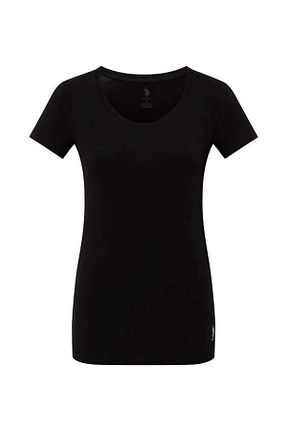 تیشرت مشکی زنانه A-Form فیت U.S. Polo Assn. - کد 691072558