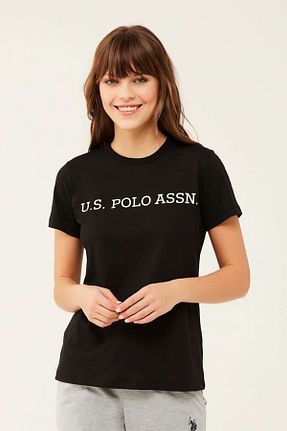تیشرت مشکی زنانه رگولار U.S. Polo Assn. - کد 99969627