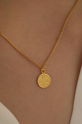 گردنبند طلا رنگی زنانه 14 عیار MİLET KUYUMCULUK - کد 202450425