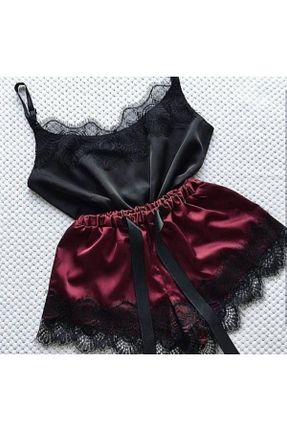 ست لباس راحتی مشکی زنانه ساده PEMBİŞ HOMEWEAR - کد 42057053