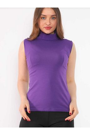 بادی بنفش زنانه یقه ماهیگیر BLUEMOOR - کد 203325769