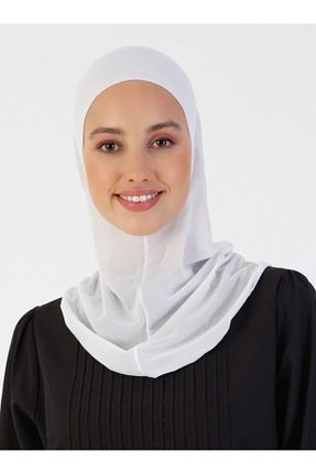 کلاه شنای حجاب سفید زنانه Ecardin - کد 203853542