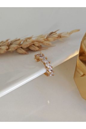گوشواره غضروفی جواهر طوسی زنانه رودیوم SU PERİSİ TAKI BİJUTERİ - کد 204064833