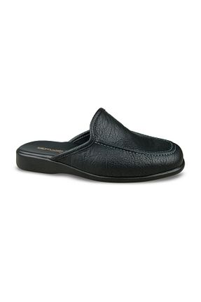 دمپائی خانگی مشکی مردانه چرم مصنوعی Ceyo - کد 204524836