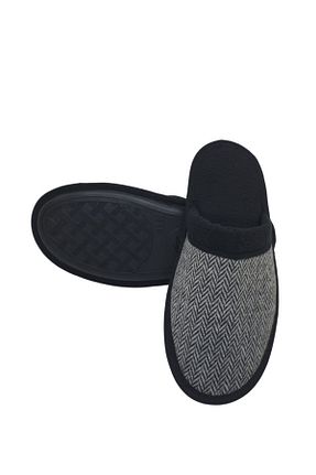 دمپائی خانگی مشکی مردانه پارچه ای Moda İkiz - کد 203765874
