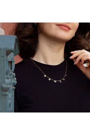 گردنبند نقره طلائی زنانه 925 عیار Nida Jewelry - کد 203953555