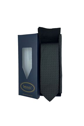 کراوات مشکی مردانه میکروفیبر Brianze - کد 203981483