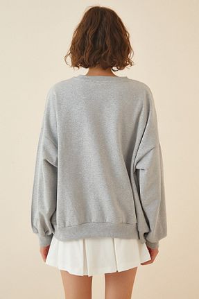 سوئیشرت طوسی زنانه چاپی ALİKA - کد 204562288