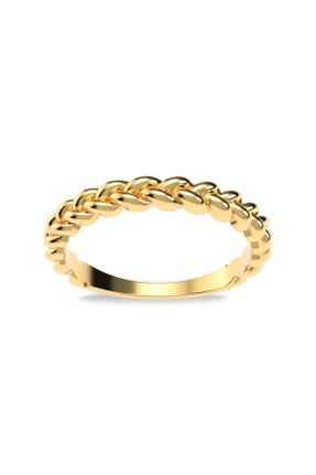 انگشتر نقره طلائی زنانه کد 204884489