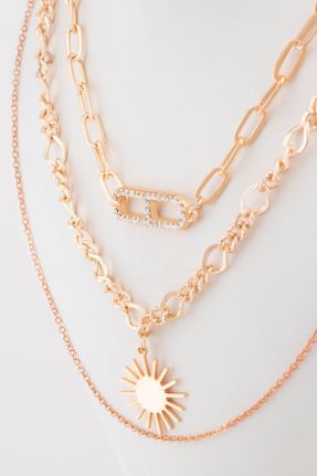 گردنبند جواهر طلائی زنانه پوشش زاماک کد 204948863
