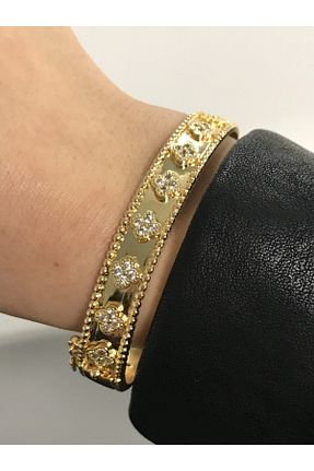 دستبند استیل (فولاد) طلائی زنانه مس Opia JEWELRY - کد 206642471