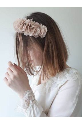 گیره سر بژ زنانه سنگ کریستال KONTES GELİN - کد 205497418