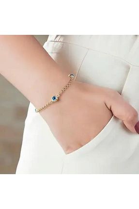 دستبند طلا زرد زنانه 14 عیار ASYA KUYUMCULUK - کد 206033684