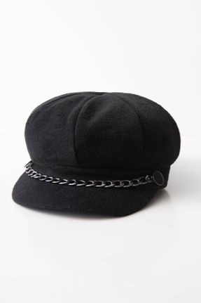 کلاه مشکی زنانه پشمی کد 195831504