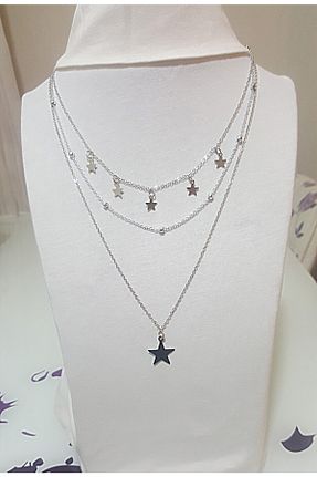 گردنبند جواهر زنانه فلزی Kardeş Bijuteri - کد 206676347